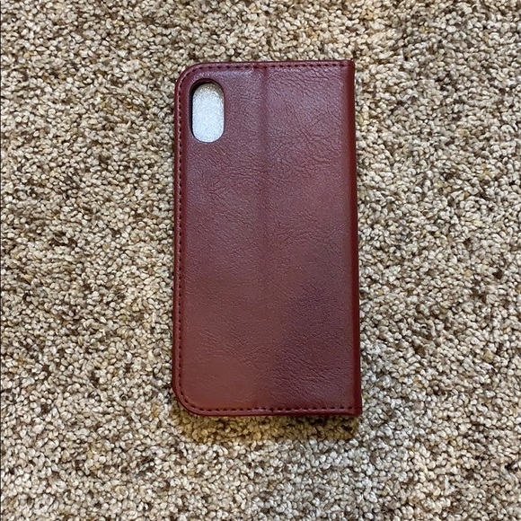 NWT Faux Leather iPhone X Wallet Phone Case - Picture 3 of 3